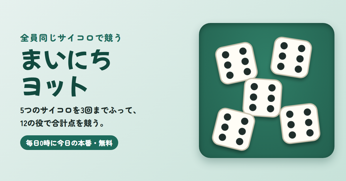 まいにちヨットのゲーム画面
